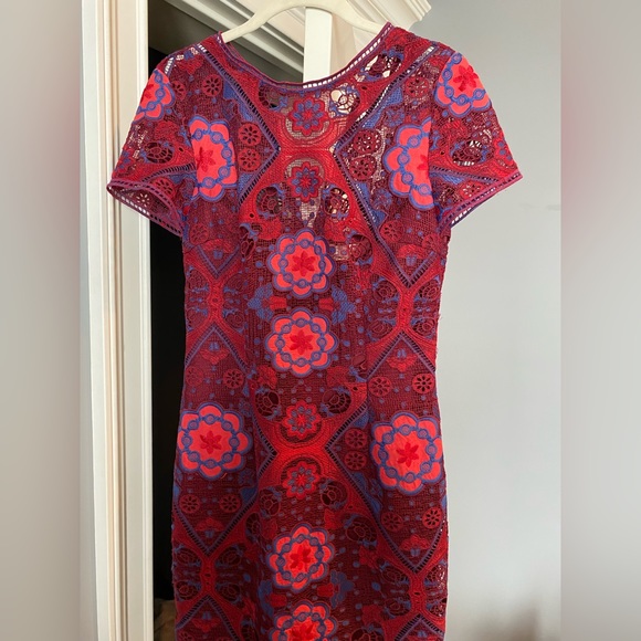 GB red and navy dress- medium - Picture 1 of 2